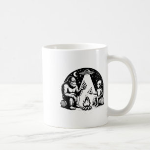 Bigfoot Ufo Alien Pizza Lagerfeuer Wandern Camper  Kaffeetasse
