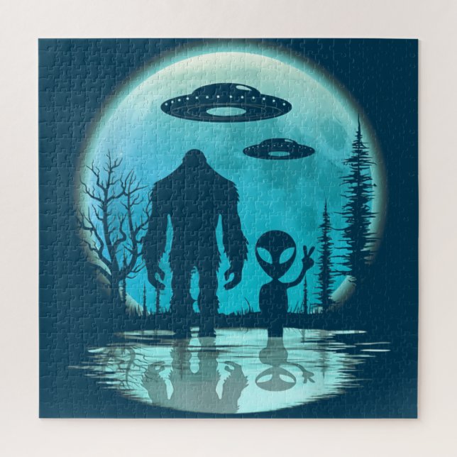 Bigfoot UFO Außerirdischer (Vertikal)