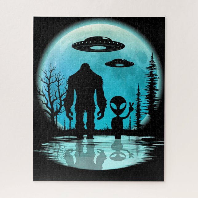 Bigfoot UFO Außerirdischer (Vertikal)