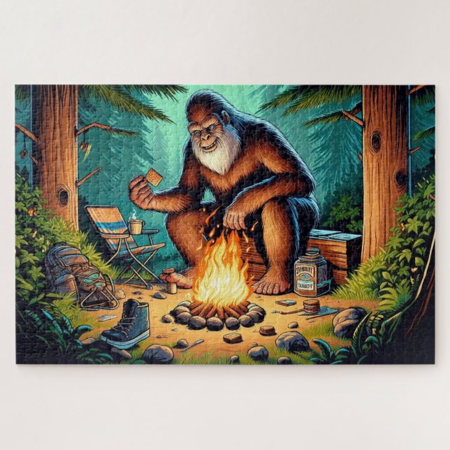 Bigfoot und das Campfire S'mores, Bigfoot Campfire (Horizontal)