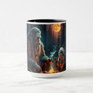 Bigfoot und die Ansammlung des Moonlit-Waldes Tasse