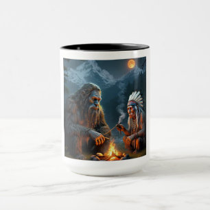 Bigfoot und die Ansammlung des Moonlit-Waldes Tasse