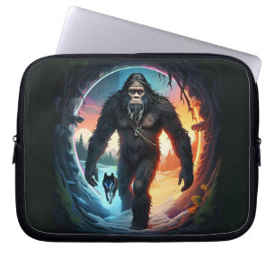 Bigfoot und Wolf Portal Laptopschutzhülle