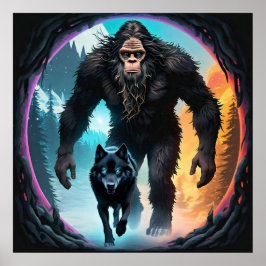 Bigfoot und Wolf Portal Poster