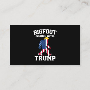Bigfoot unterstützt Trump 2024 Wahlen Telefonnummerkarte