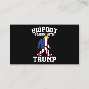 Bigfoot unterstützt Trump 2024 Wahlen Visitenkarte