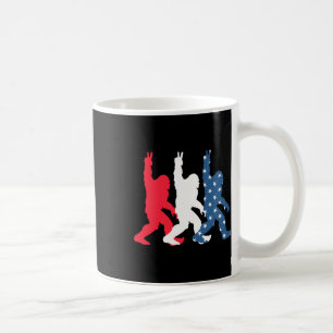Bigfoot Usa Flag - Unabhängigkeitstag - Patriotic Kaffeetasse
