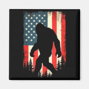 Bigfoot USA-Flagge patriotisch vierter Juli Magnet