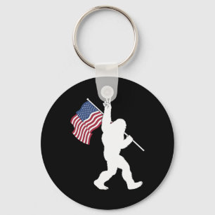 Bigfoot USA-Flagge  Schlüsselanhänger