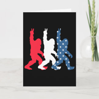 Bigfoot USA-Flagge - Unabhängigkeitstag - Patrioti Karte