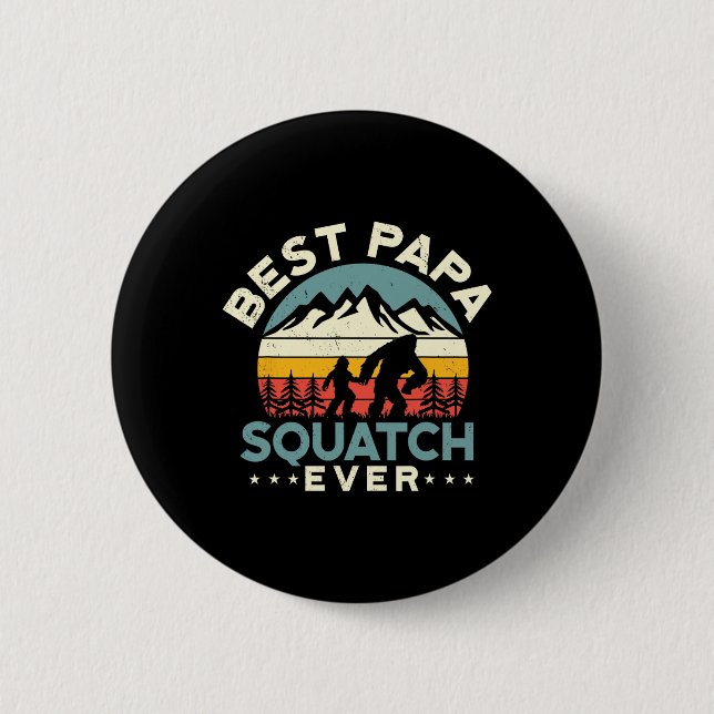 Bigfoot Vater Sasquatch Vater Der Mensch und die W Button (Vorderseite)