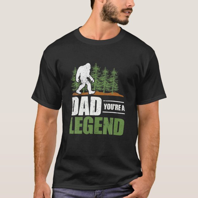 Bigfoot Vater Sie sind ein Legend Funny Sasquatch  T-Shirt (Vorderseite)