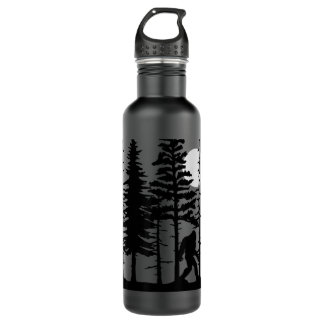 Bigfoot Verstecken im Wald für Sasquatch-Gläubige Edelstahlflasche