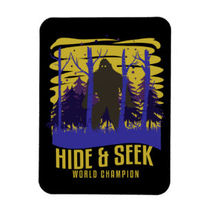 Bigfoot-Verstecken-Meister Sasquatch Gläubiger Magnet