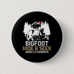 Bigfoot Versteckspiel Weltmeister Lustiger Bigfoot Button