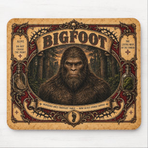 Bigfoot, Vintage-Zirkus-Monster Mousepad
