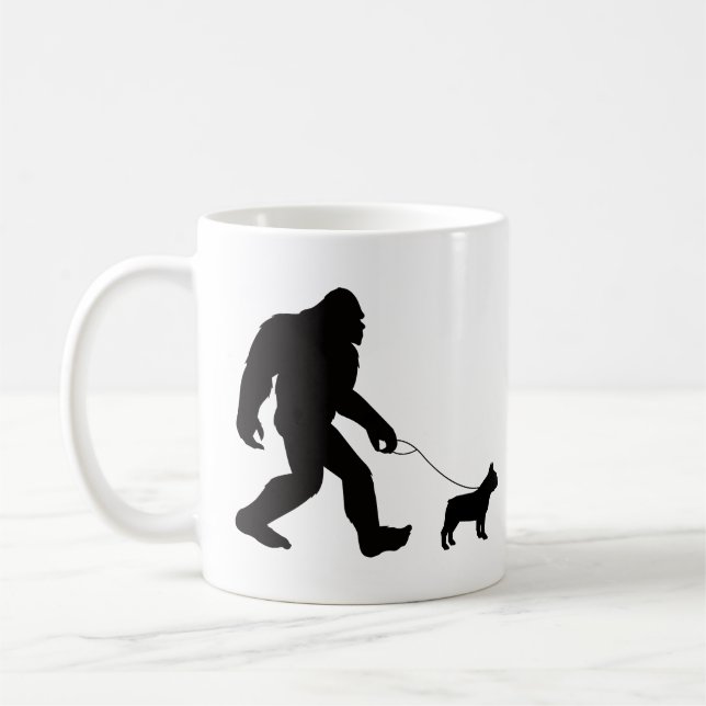 Bigfoot Walking French Bulldog Kaffeetasse (Links)