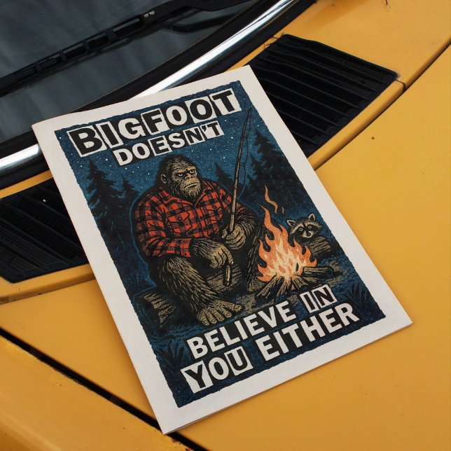 Bigfoot Wall Art Vintag Retro Zine Poster Printwer (Von Creator hochgeladen)