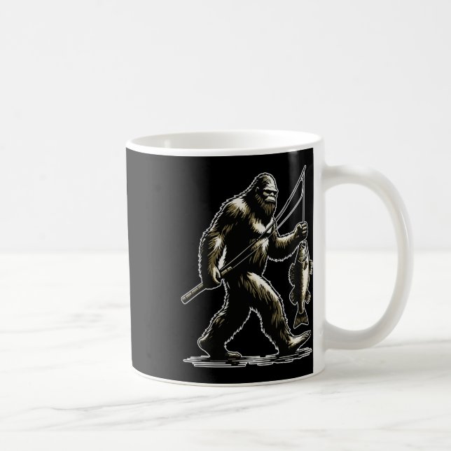 Bigfoot Walleye Jagd Angler Sasquatch Walleye F Kaffeetasse (Rechts)