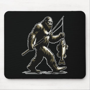 Bigfoot Walleye Jagd Angler Sasquatch Walleye F Mousepad