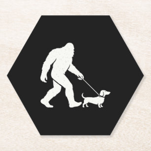 Bigfoot Wandern Dackel Funny Dackel Dog Vater Untersetzer