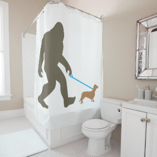 Bigfoot Wandern Dackel Sasquatch Dackel Dog Gesche Duschvorhang