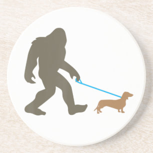 Bigfoot Wandern Dackel Sasquatch Dackel Dog Gesche Getränkeuntersetzer