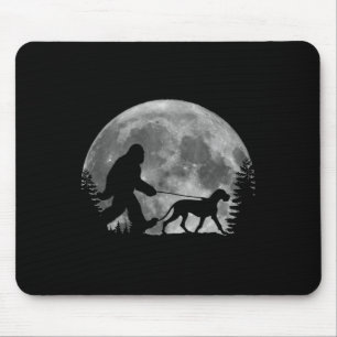Bigfoot Wandern Ein Hund Funny Great Dane Liebhabe Mousepad
