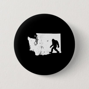 Bigfoot Washington Staat Map Sasquatch Men Women G Button