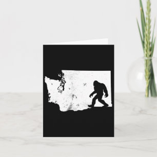 Bigfoot Washington Staat Map Sasquatch Men Women G Karte