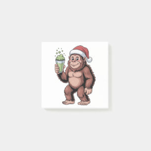 Bigfoot Weihnachten Sasquatch Matcha Liebhaber  Post-it Klebezettel