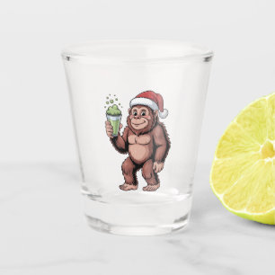 Bigfoot Weihnachten Sasquatch Matcha Liebhaber Schnapsglas