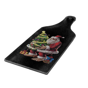 Bigfoot-Weihnachtsbaumlichter Xmas Sasquatch-Fan Schneidebrett