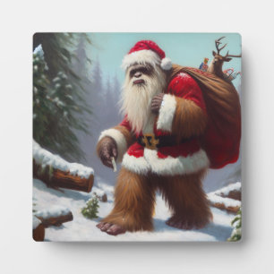 Bigfoot Weihnachtsmann Fotoplatte