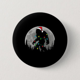 Bigfoot Weihnachtsmann Weihnachtsbaum Lichter Lust Button