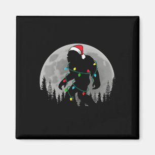 Bigfoot Weihnachtsmann Weihnachtsbaum Lichter Lust Magnet