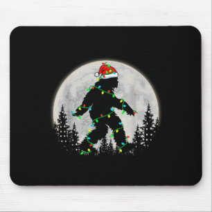 Bigfoot Weihnachtsmann Weihnachtsbaum Lichter Lust Mousepad
