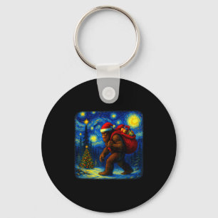 Bigfoot Weihnachtsmann Weihnachtsstern Nacht Sasqu Schlüsselanhänger