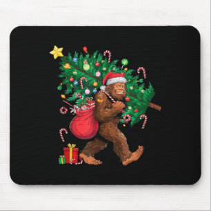 Bigfoot Weihnachtsmann Wundervoller Weihnachtsbaum Mousepad