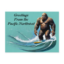 Bigfoot Yeti Grüße aus dem Pazifischen Nordwesten