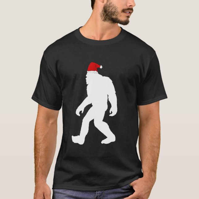 Bigfoot Yeti Sasquatch Ugly Christmas Sweater T-Sh T-Shirt (Vorderseite)