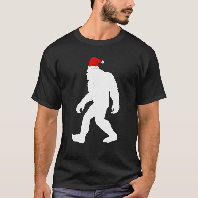 Bigfoot Yeti Sasquatch Ugly Christmas Sweater T-Sh T-Shirt (Vorderseite)