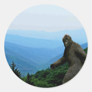 Bigfootabziehbild-oder -aufkleber-Blätter Runder Aufkleber