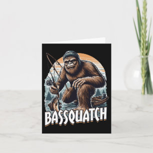 Bigfoots Funny Fishing-Geschenke für Men Byssquatc Karte