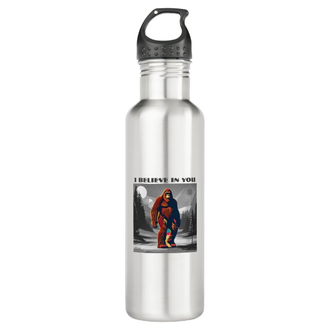 Bigfoot's High Five für Sie Edelstahlflasche (Vorderseite)
