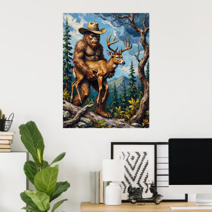 Bigfoot's Mountain Pass: Eine schützende Festung Poster
