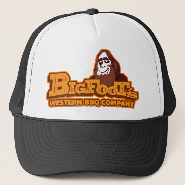 Bigfoots Western GRILLEN Co. Fernlastfahrer-Hut Truckerkappe (Vorderseite)