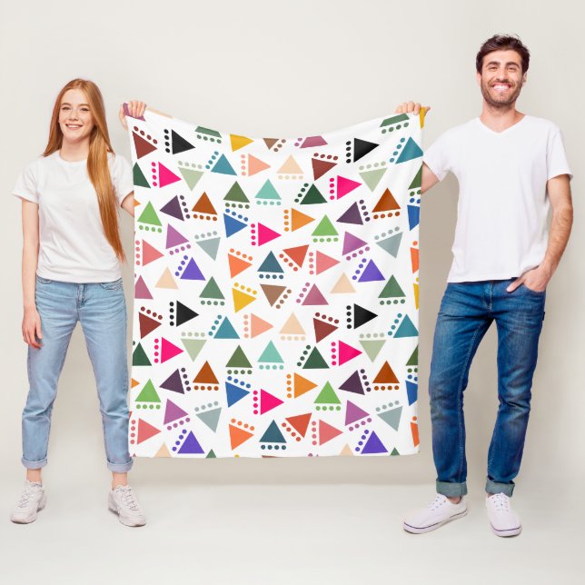 Bigger Boho Dreiecke Fleecedecke (Beispiel)