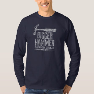 Bigger Hammer Handyman Services White Gfx T-Shirt