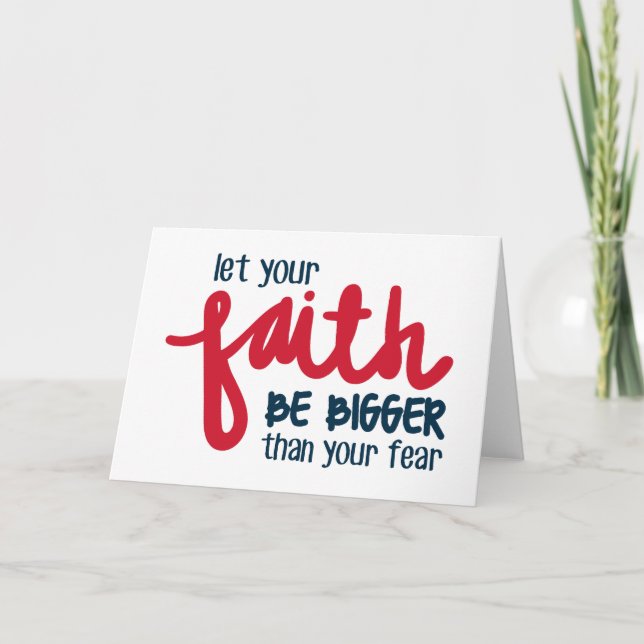 Bigger than your fear karte (Vorderseite)